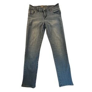 KUT from the Kloth Women's Denim Jeans Size 6 Distressed Straight Leg Light Wash